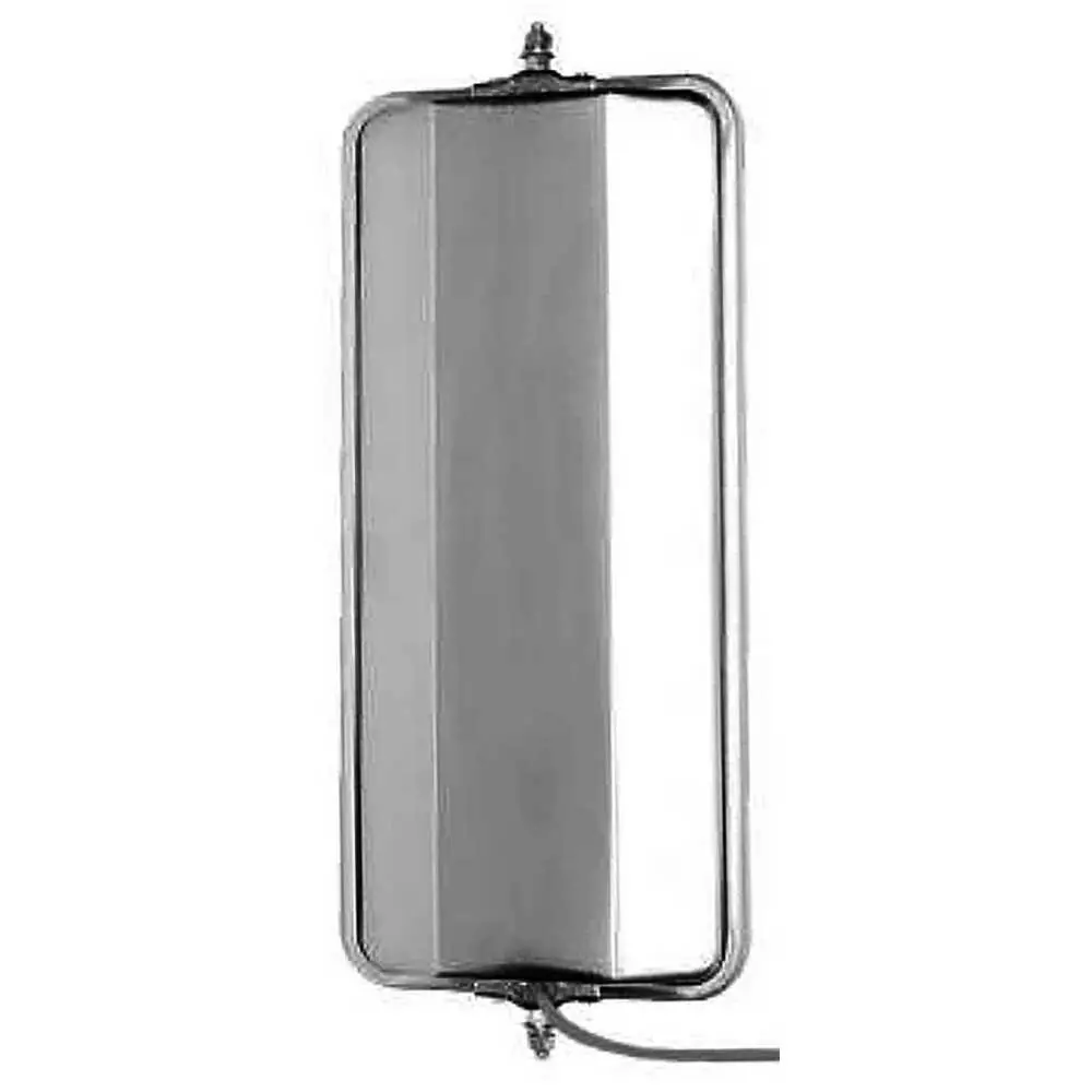 7" x 16" Angle Back Heated Mirror, Stainless Steel