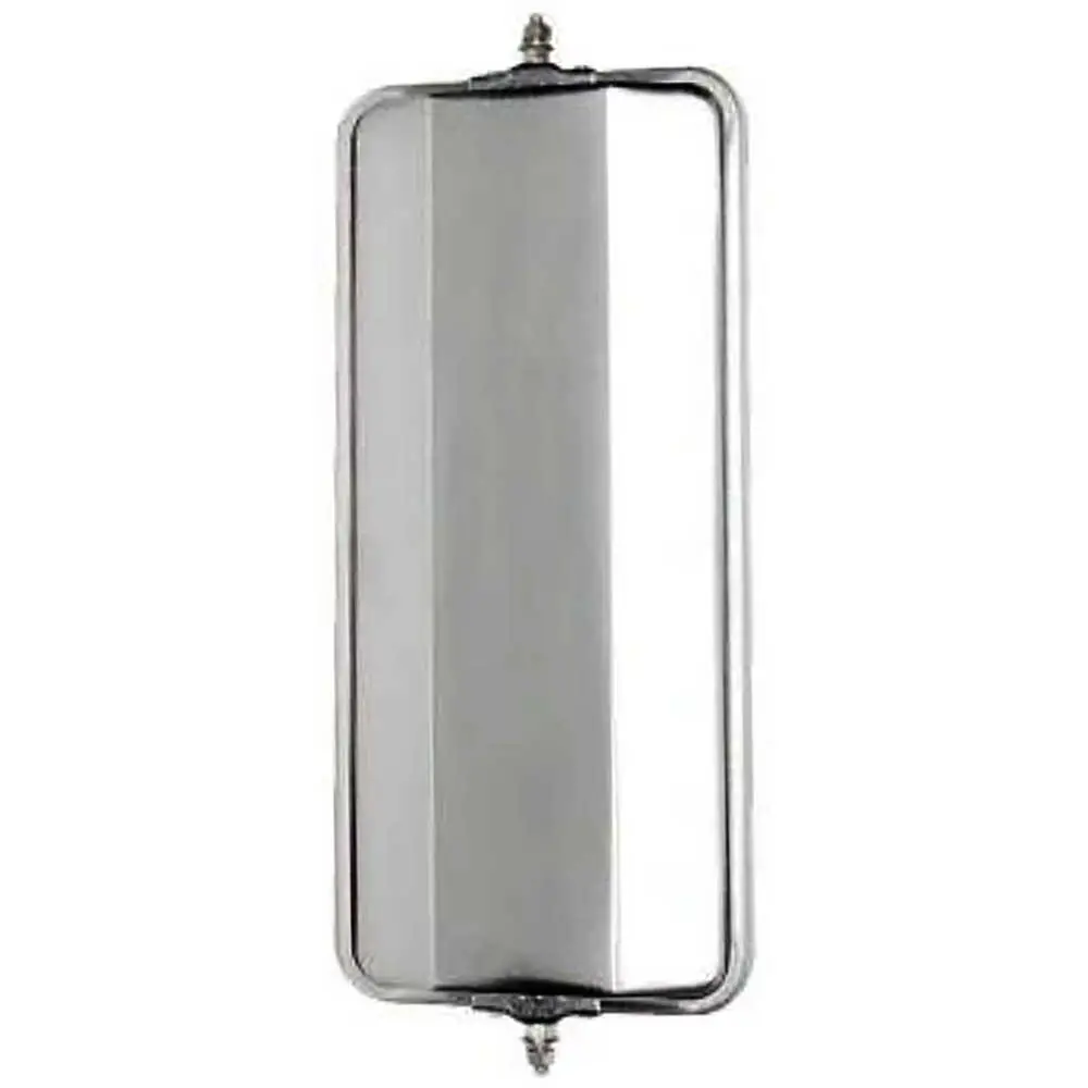 7" x 16" Angle back mirror - universal, Stainless Steel
