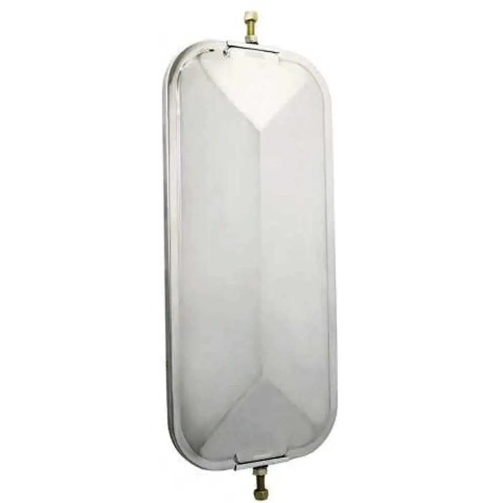 7" x 16" Standard V-back mirror - universal, Stainless Steel