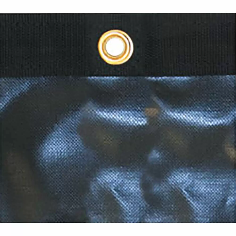 7' x 18' Black Solid Vinyl Tarp - Buyers