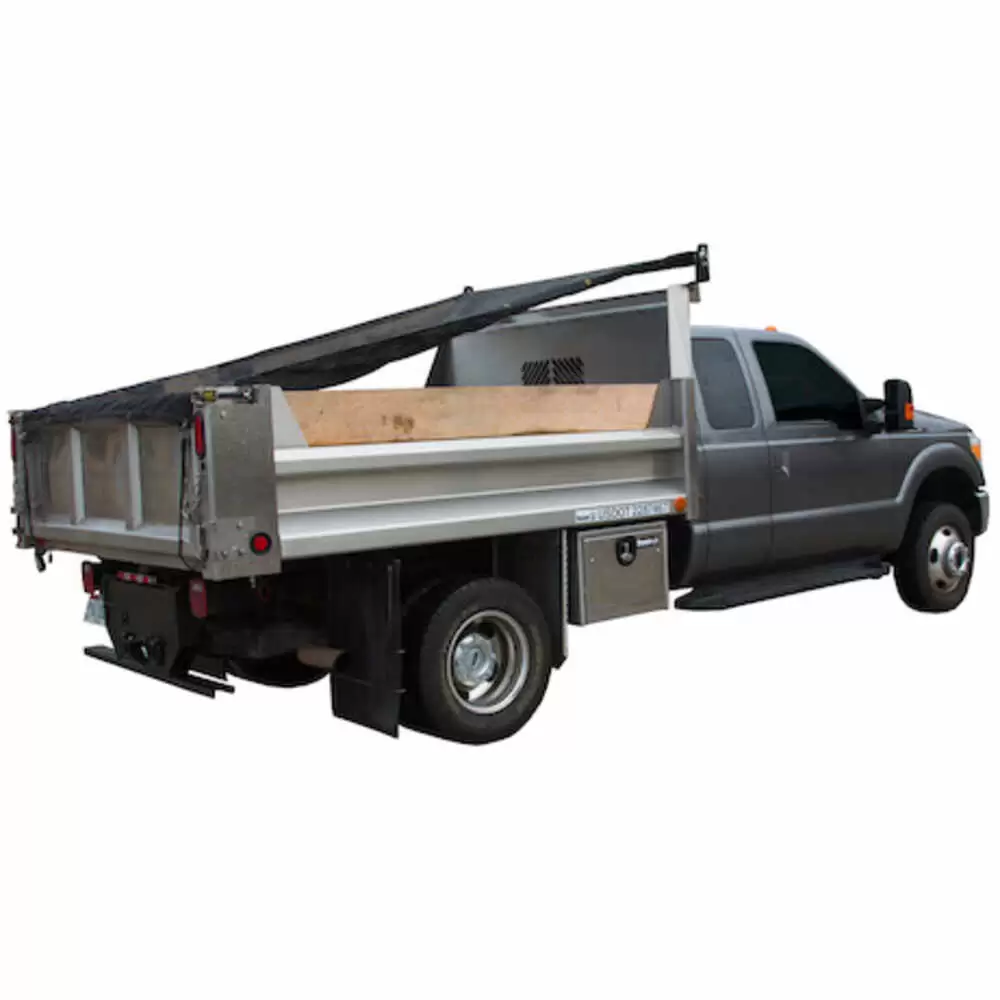 7' x 21' Black Solid Vinyl Tarp - Buyers