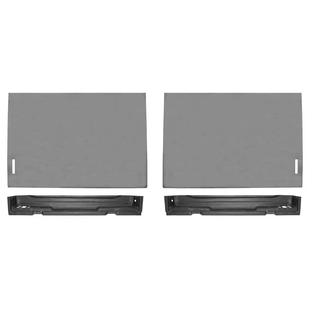 71-95 Chevrolet Van Lower Rear Outer Cargo Door Skin & Rear Inner Door Bottom Kit