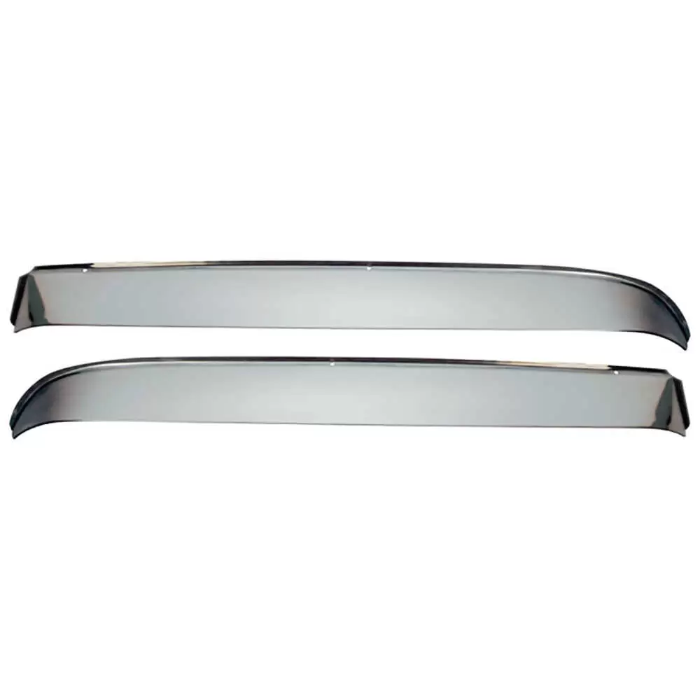 73-87 Chevrolet Pickup Truck CK Vent Shades with Hardware - Polished Stainless Steel 0850-590