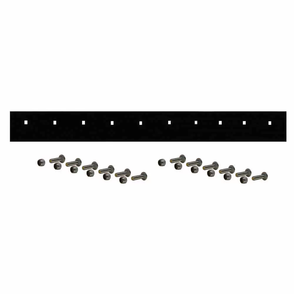 7.5' x 6" x 1/2" Steel Cutting Edge Blade with hardware - Fits Western 64775 1301294 9Pro Plus Wide Out & Blizzard 7600HD