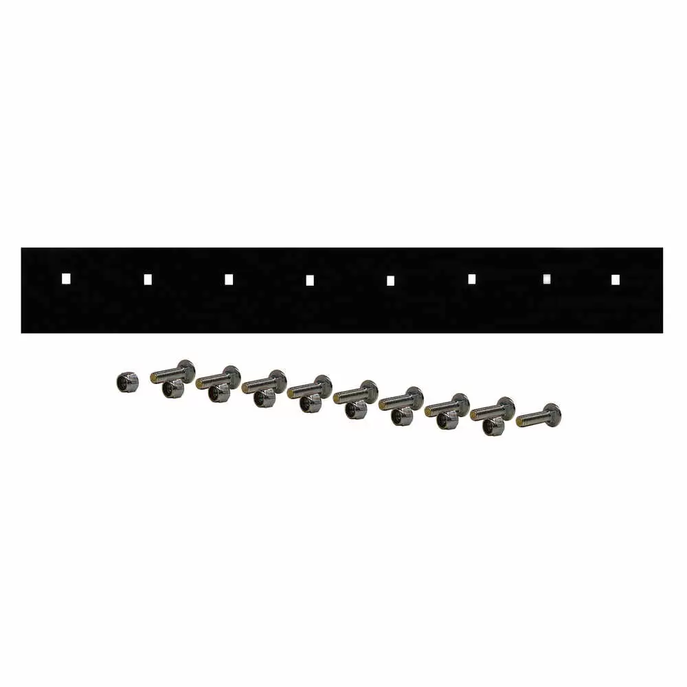 7.5' x 6" x 1/2" Steel Cutting Edge Top Punch Blade with Hardware Kit - Boss STB03002 1304751