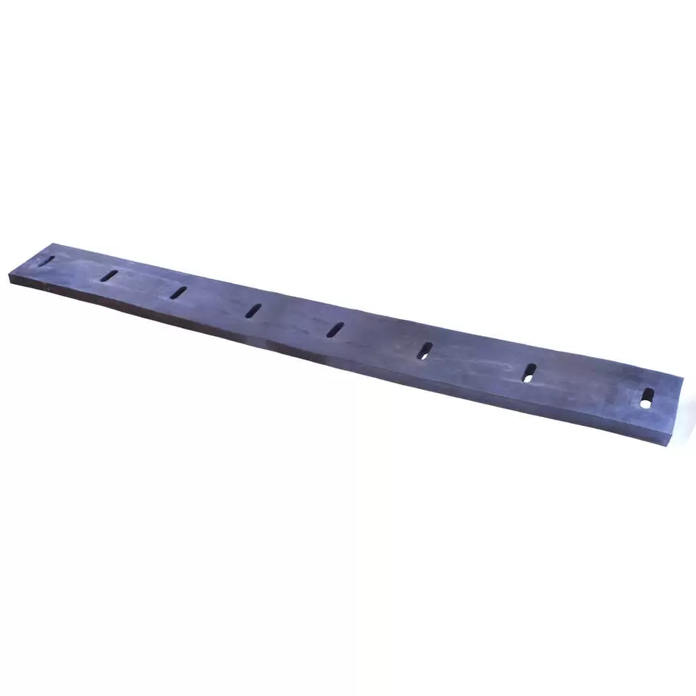 7.5' x 6" x 1.5" Rubber Cutting Edge Blade, has 8 Mounting Slots - Replaces Western 608263
