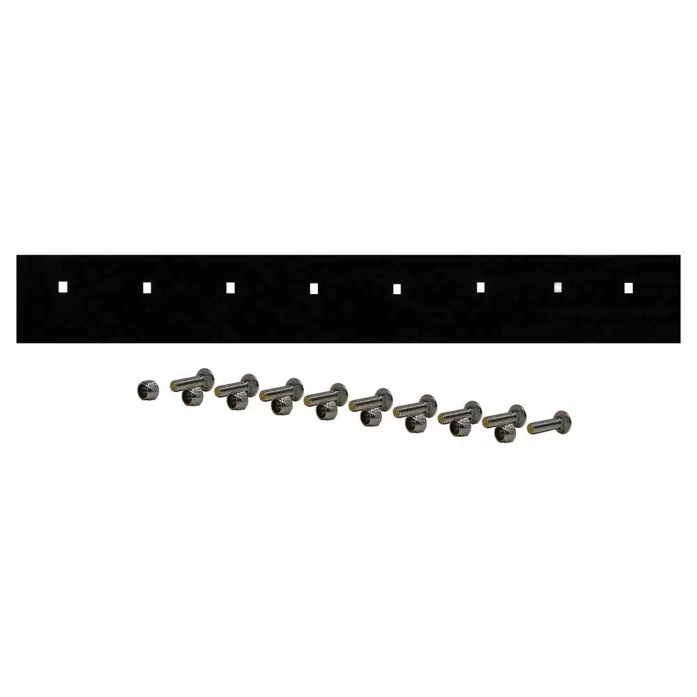 7.5' x 6" x 3/8" Steel Cutting Edge Top Punch Blade with Hardware Kit - Boss STB03071, 1304750