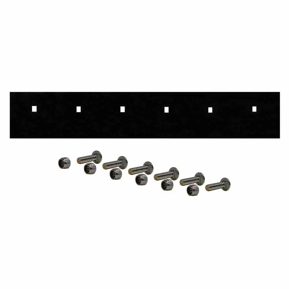 78" High Carbon Steel Cutting Edge Blade Top Punch with Mounting Hardware Kit - Fits Meyer 09100 1301005 TM-6.5 & Diamond Plows