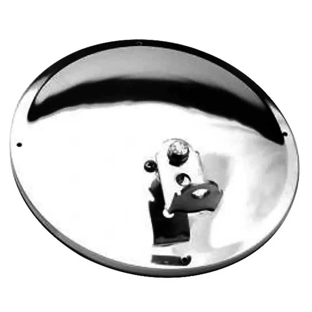 8-1/2" Duraball Offset Mount Convex Mirror, Stainless Steel