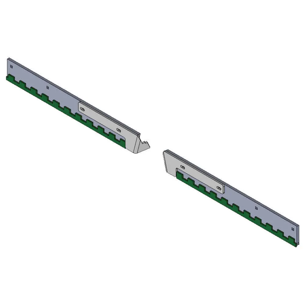 8'-2" Boss V & XT Formed V-Blade Sabre HD Carbide Steel Cutting Edge Blade Kit, Drivers Side