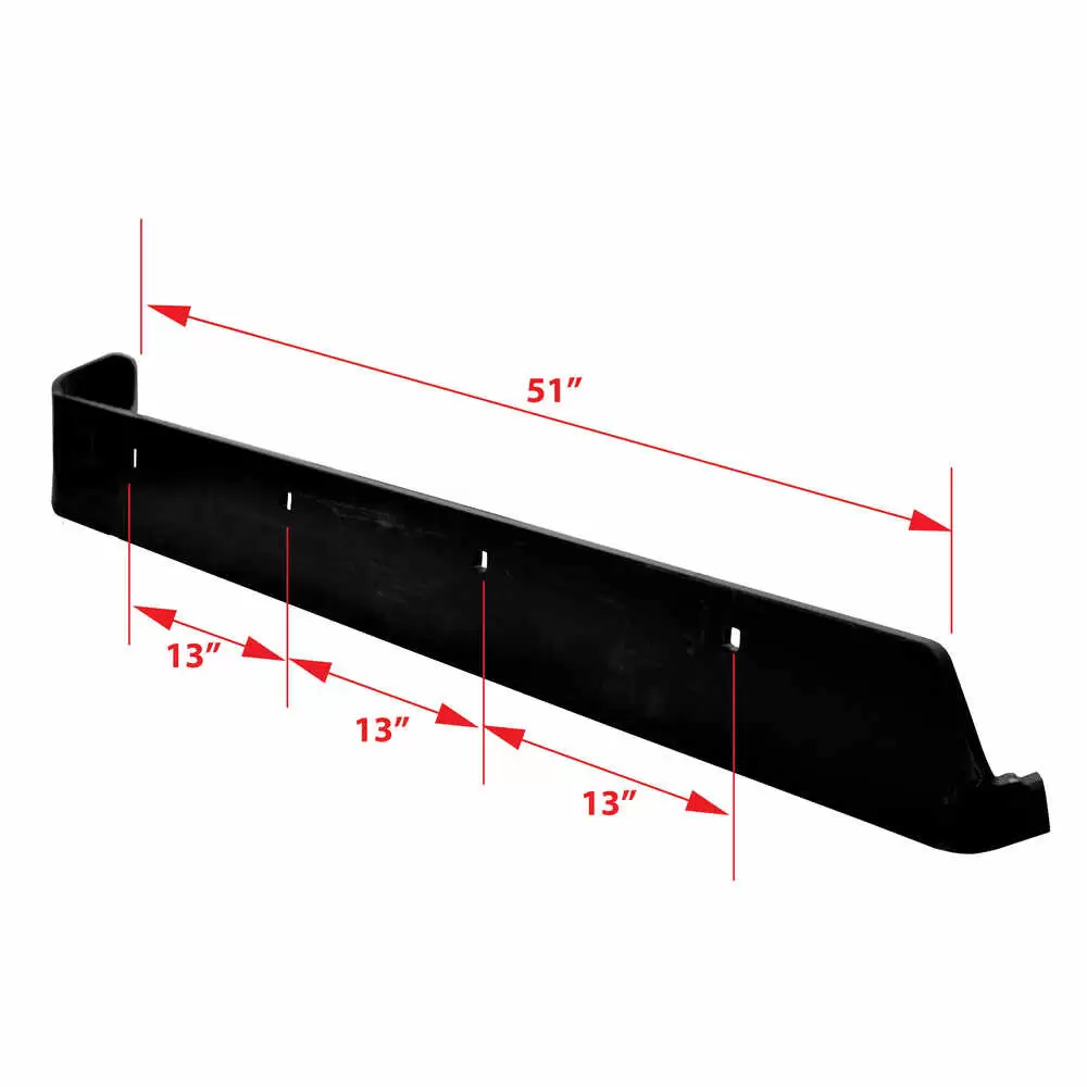 8'-2" Boss V & XT Formed V-Blade Steel Cutting Edge Blade, Passenger Side