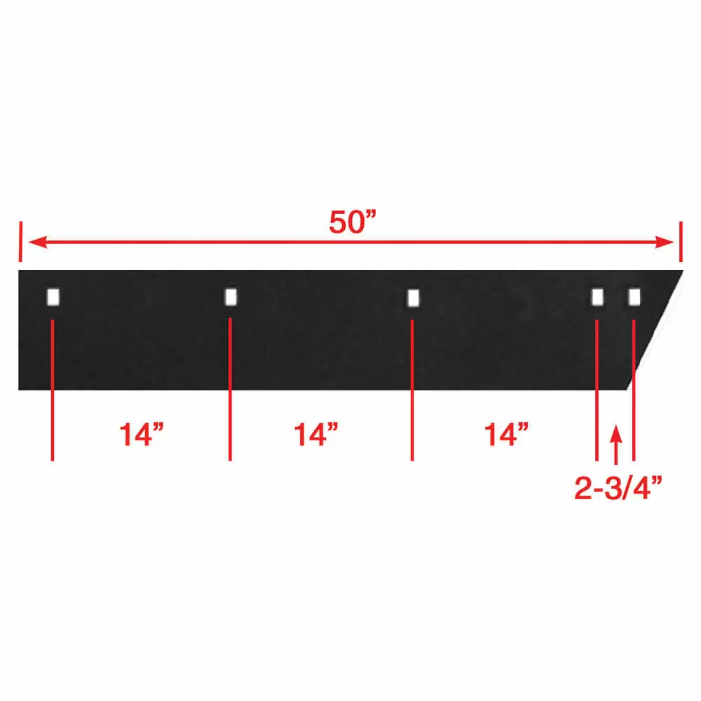 8'-6" Western MVP & Fisher EZV V-Blade High Carbon Steel Cutting Edge Blade Kit