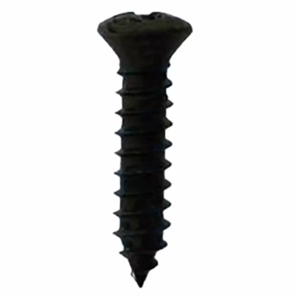 #8 X 1" Phillips Oval Head Tapping Screw with Standard Head - Black Oxide