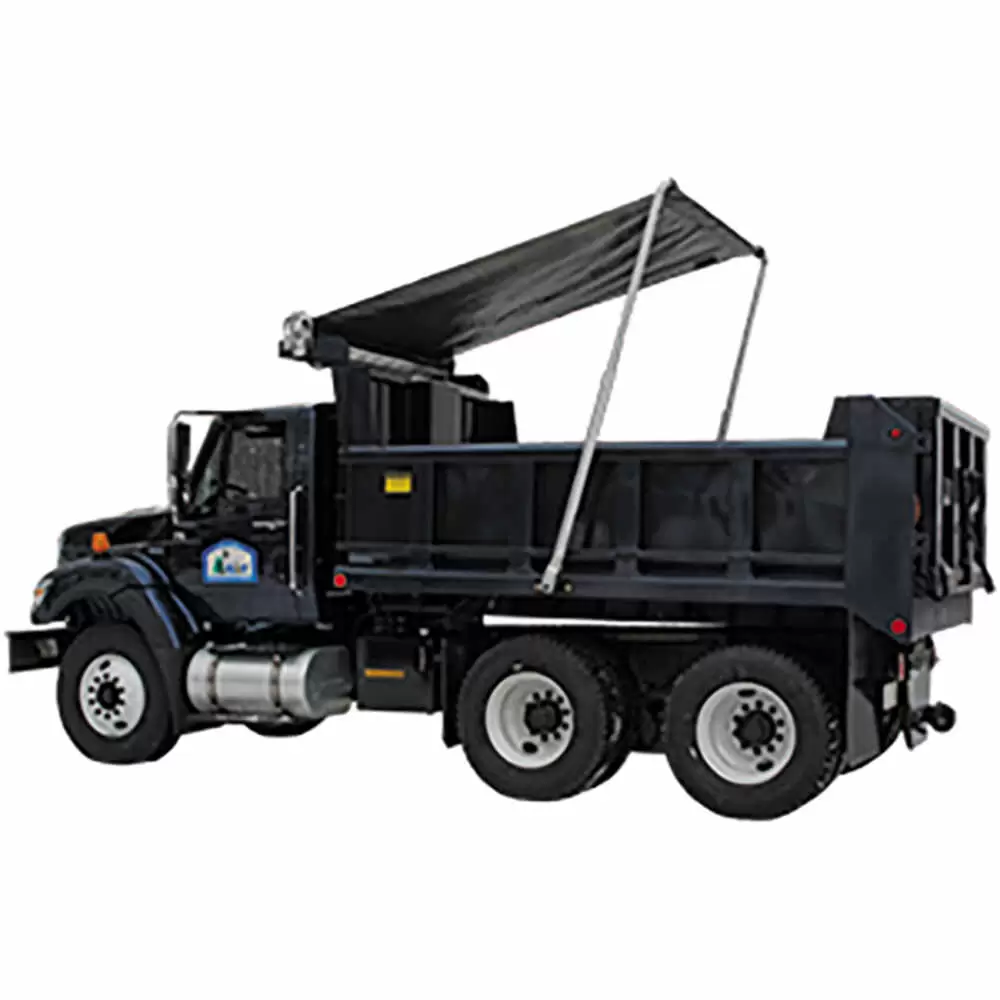 8' x 19' Side Mount 12V Tarp System with Wind Deflector