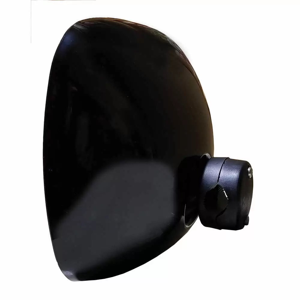8 x 8.5" Black Convex Universal Mirror Head - Non-heated
