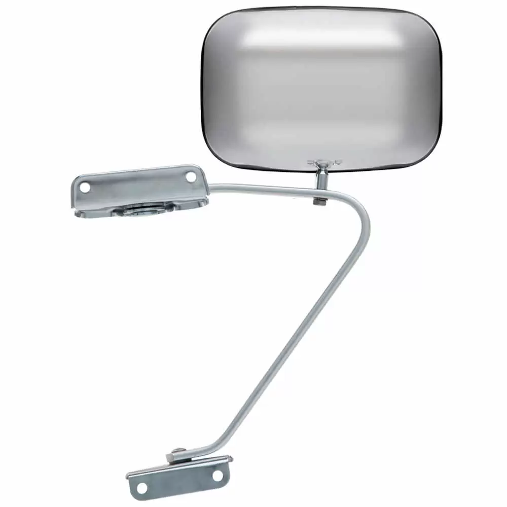 80-84 Ford F100 Pickup Truck Flat Glass Mirror Assembly with 5" x 8" - Left Side