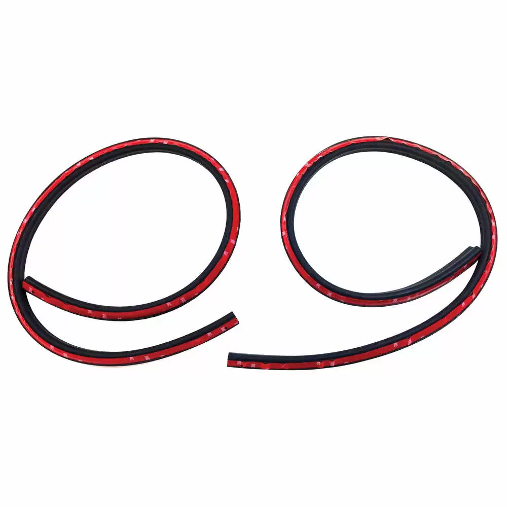 80-86 Ford Bronco Upper Door Weatherstrip, Pair - Driver and Passenger Side
