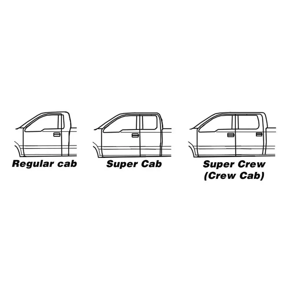 80-96 Ford Bronco Door Seal Weatherstrip Kit Pair