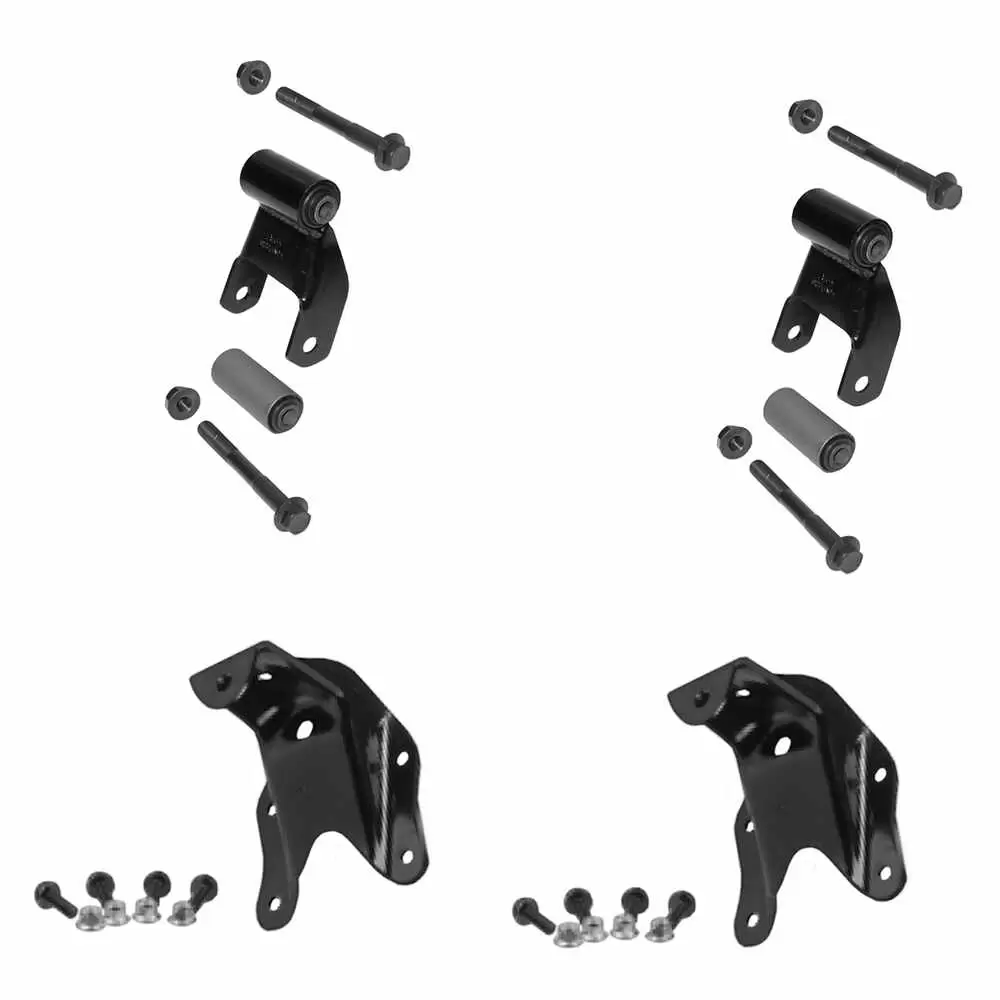 80-96 Ford F150 Pickup Truck Rear Universal 3" Spring Hanger & Shackle Kit