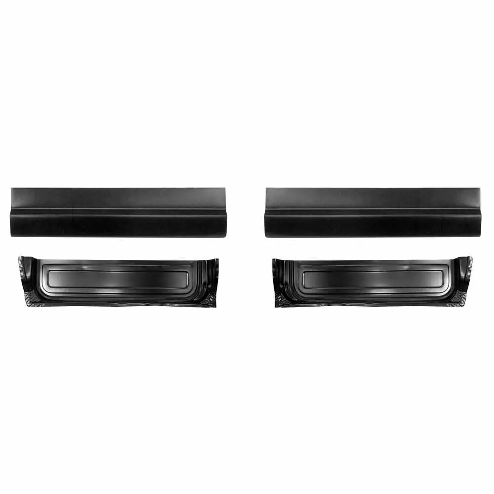 80-98 Ford F350 Pickup  Inner & Outer Door Bottom Skin Kit