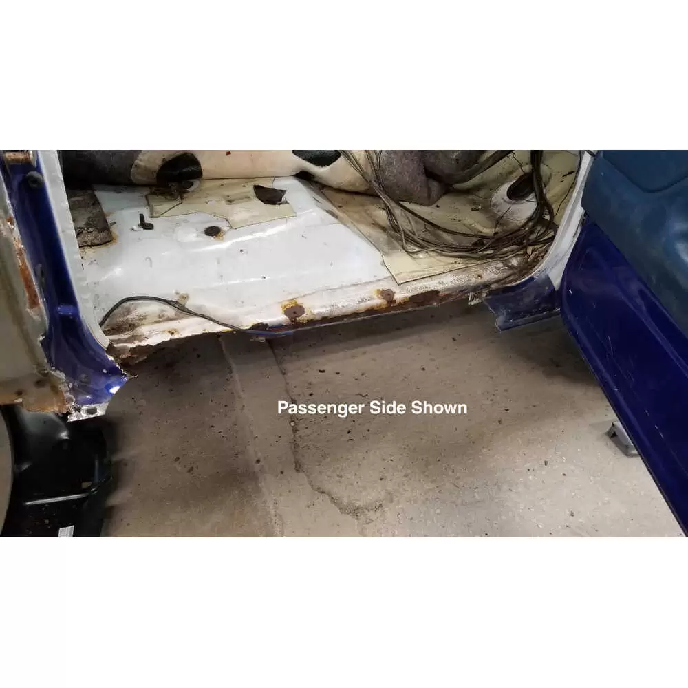 80-98 Ford F350 Pickup Rocker Panel with Lower Door Posts - Left Side