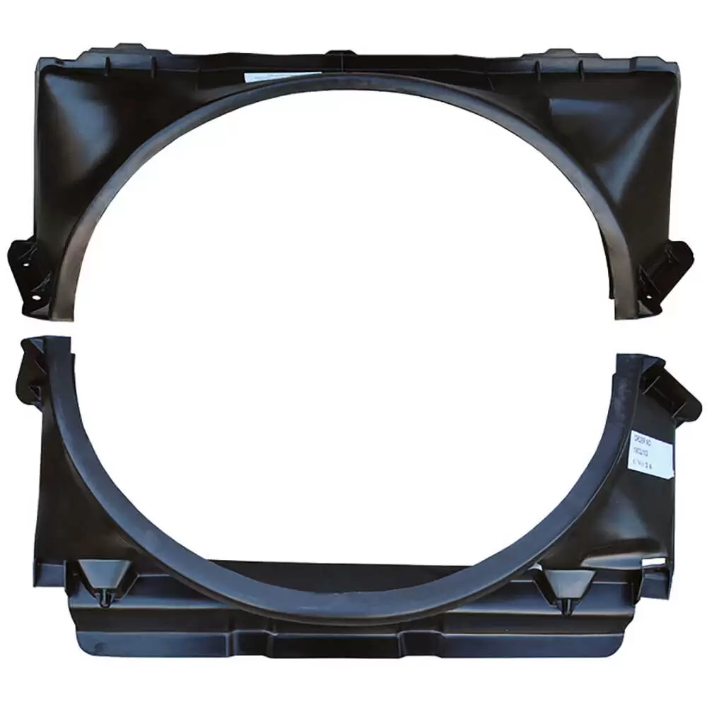 81-87 Chevrolet Pickup Truck CK Fan Shroud Set Upper and Lower fits 305/350ci without A/C - 2 Pieces 0851-256
