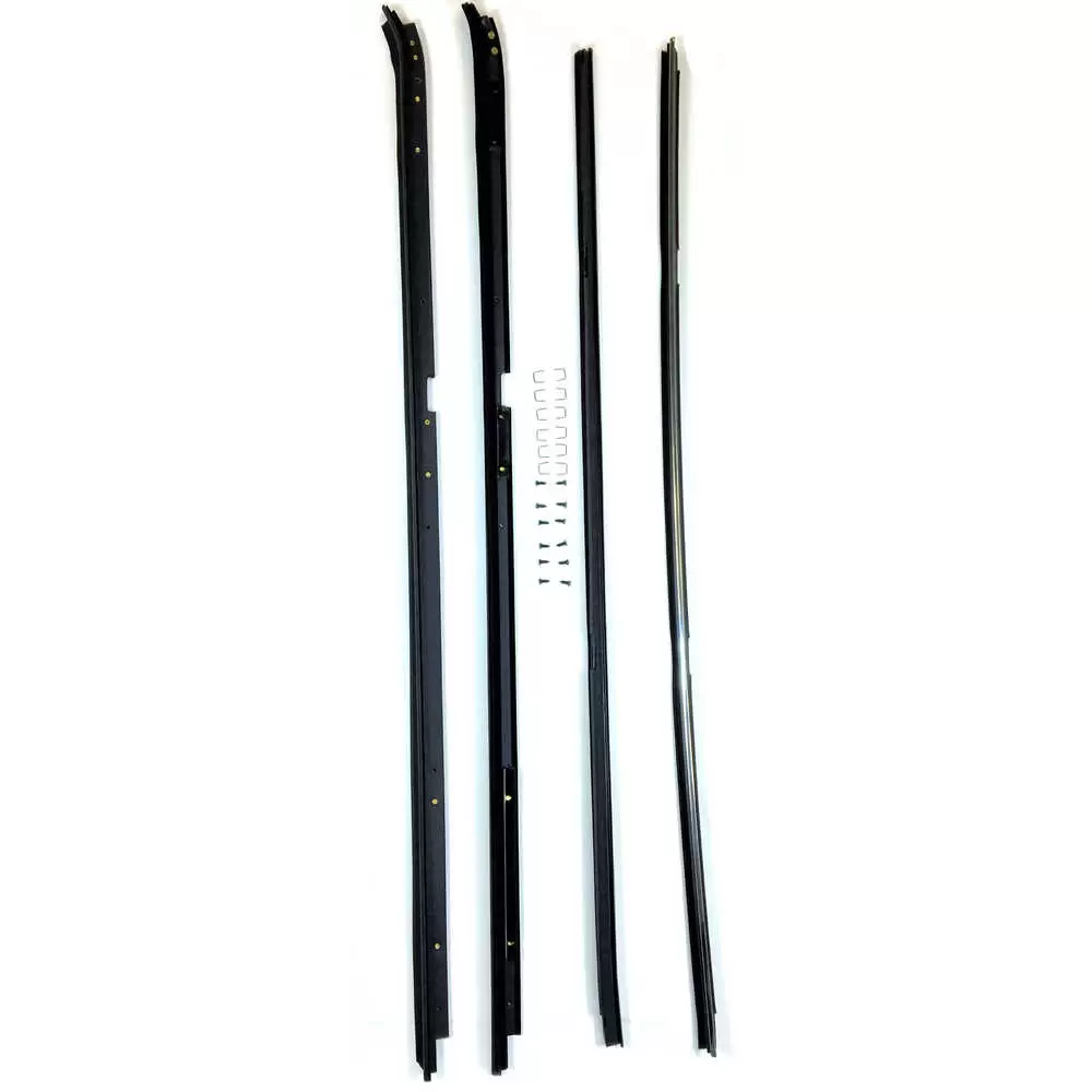 82-87 Buick Regal 2 Door Inner & Outer Window Belt Felt Sweep Kit, 2Dr