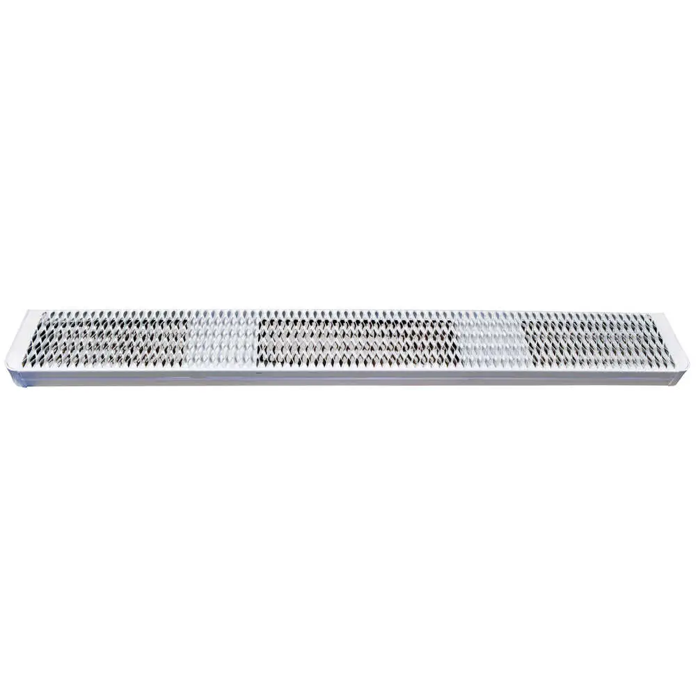82" Wide x 12" Deep - Rear Steel Step Bumper with Grip Strut Surface - Powder Coated White