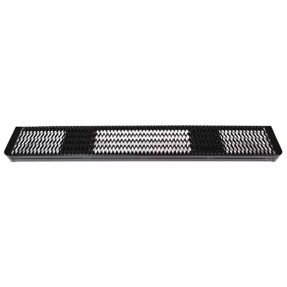 82" x 12" Rear Step Bumper with Grip Strut Surface - Powder Coated Black