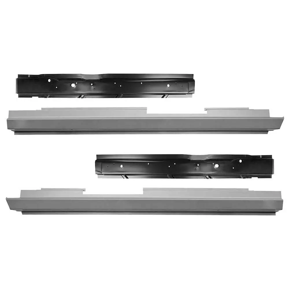 84-01 Jeep Cherokee XJ Slip-on rocker panel & Backing Plate Kit