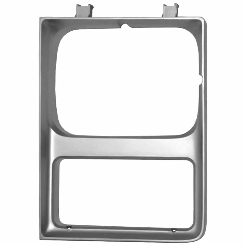 85-87 Chevrolet Pickup Truck CK Headlight Door - Single Rectangular - Silver - Left Side