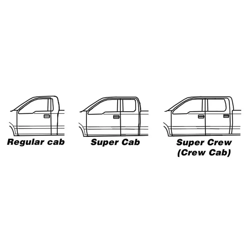 85-96 Ford F350 Pickup 3" Rear Leaf Spring Hanger Repair Kit, Pair