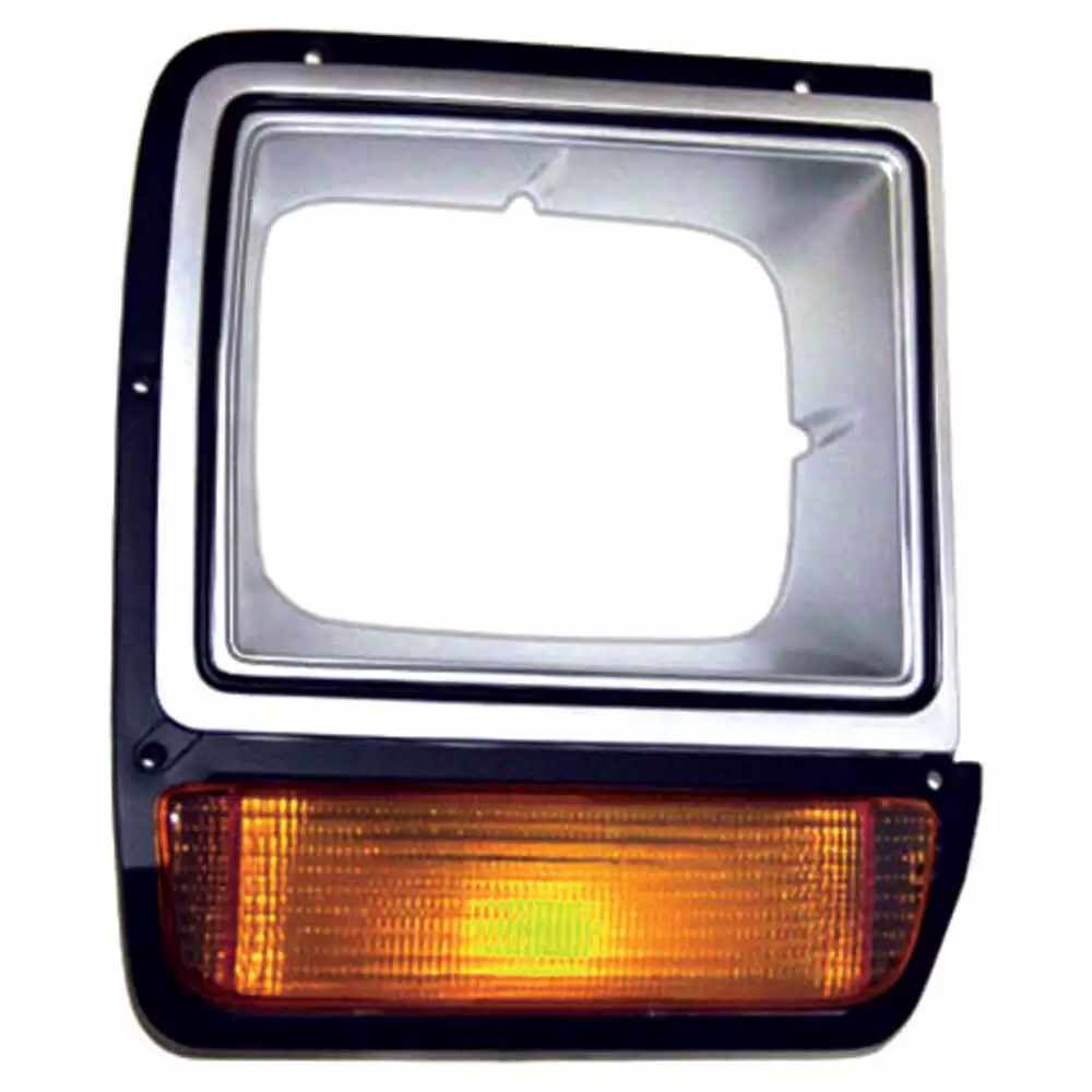86-90 Dodge Ram 1500 Pickup Truck Argent/Black Headlight Door - Right Side
