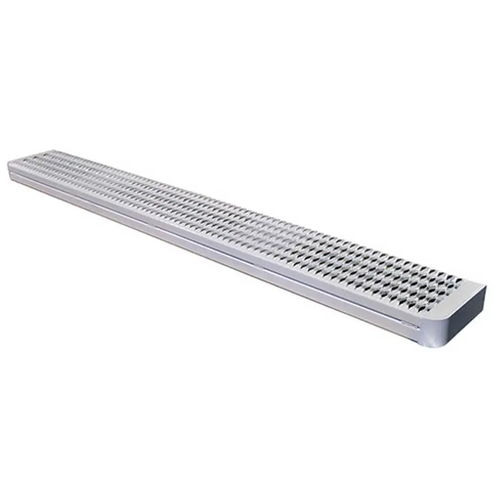 86" Wide x 12" Deep - Rear Steel Step Bumper - Powder Coated White