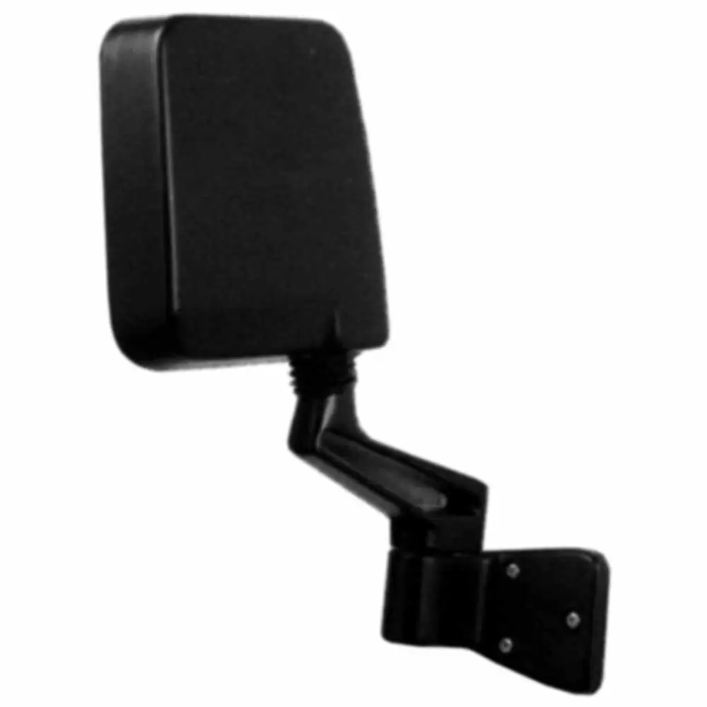 87-06 Jeep Wrangler Foldaway Manual Mirror Head - Half Door Model - Black Right Side