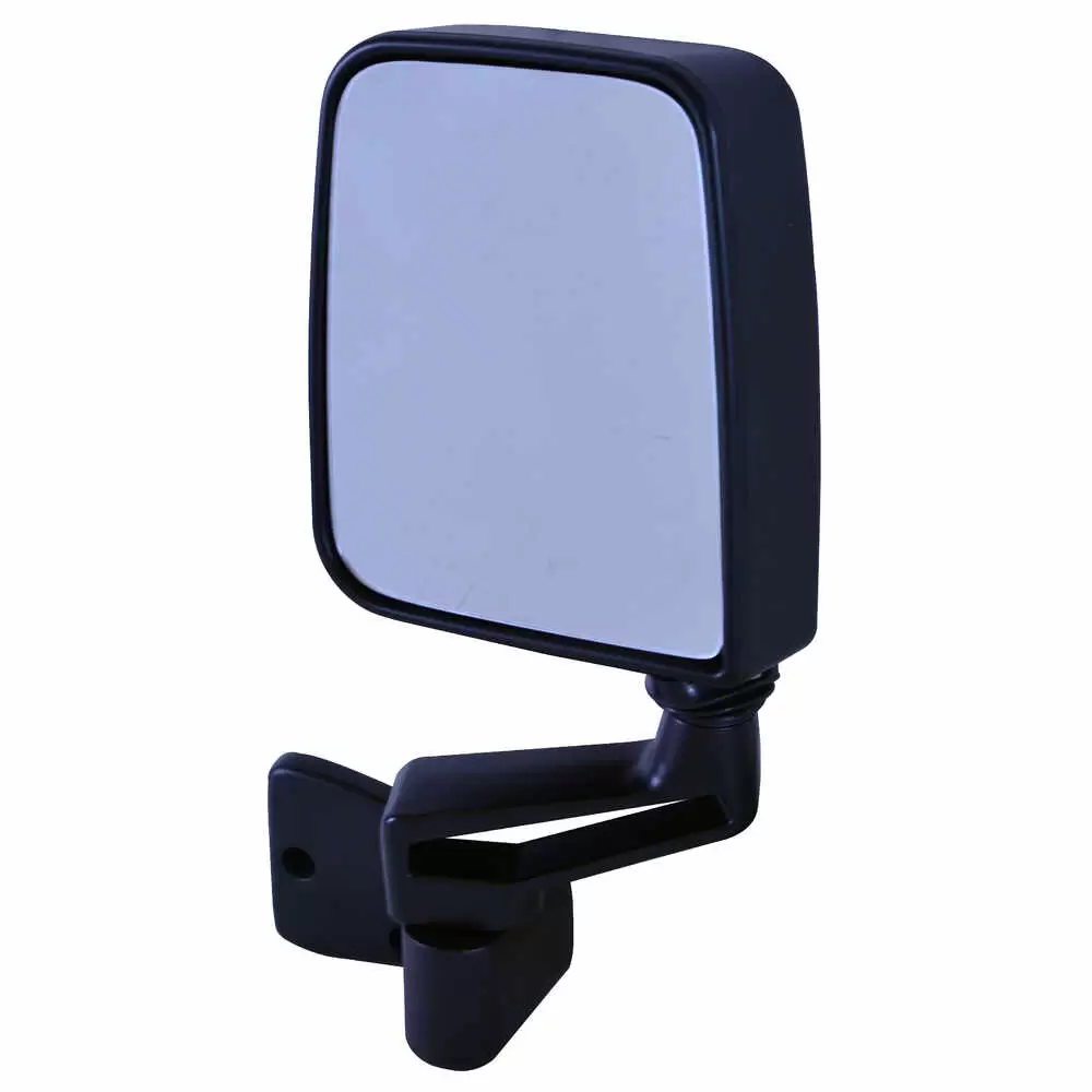 87-06 Jeep Wrangler Foldaway Manual Mirror Head - Half Door Model - Black Right Side