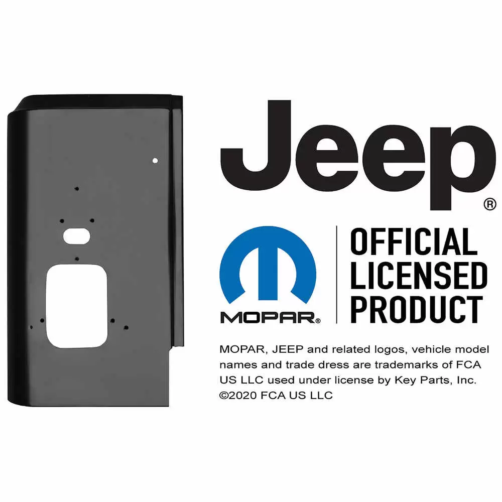 87-95 Jeep Wrangler YJ Rear Corner Panel - 0480-135 Left Side