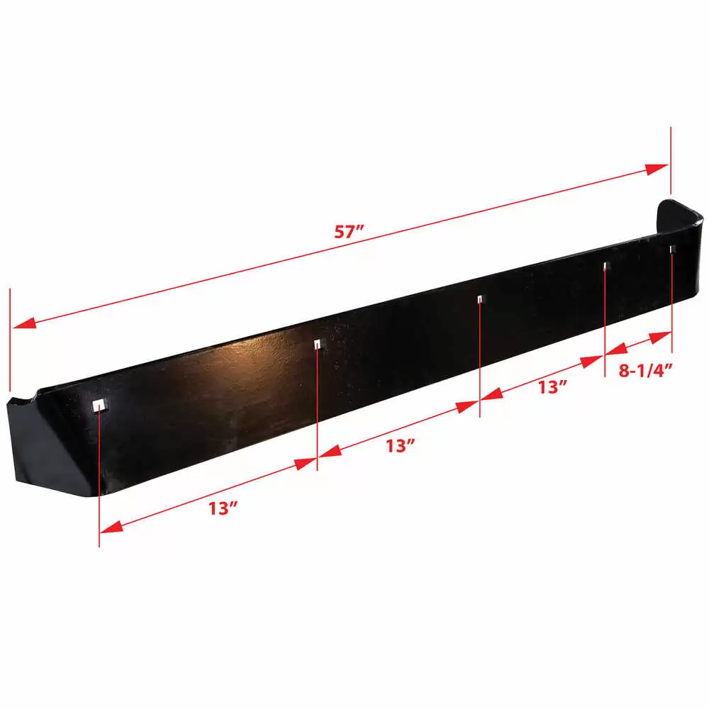 9'-2" Boss DXT Formed Steel Cutting Edge Blade, Driver Side