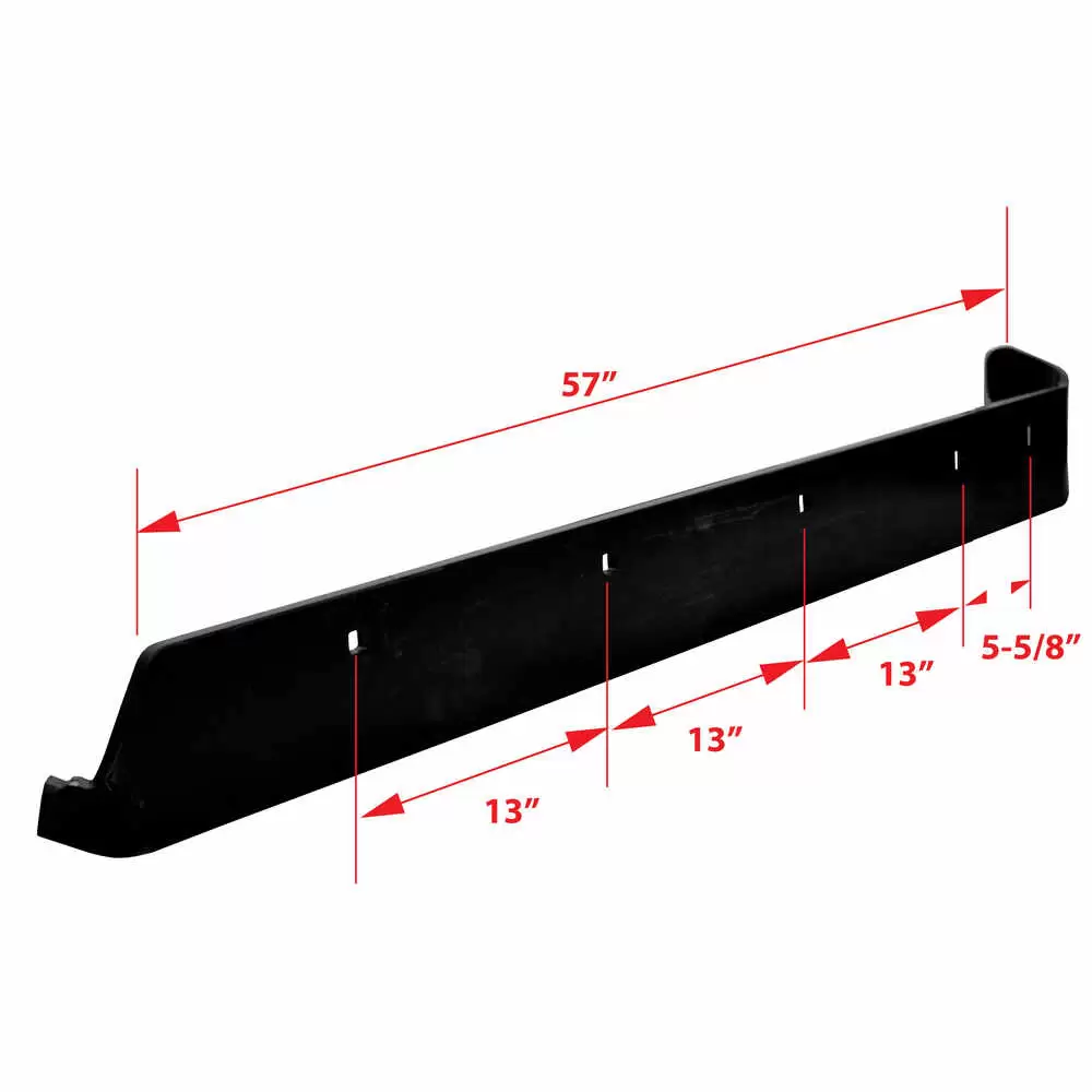 9'-2" Boss V & XT Formed V-Blade Steel Cutting Edge Blade Kit, Driver Side