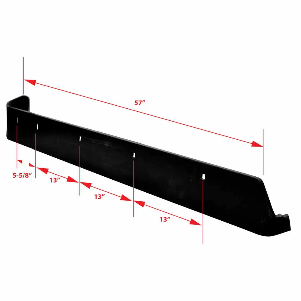 9'-2" Boss V & XT Formed V-Blade Steel Cutting Edge Blade, Passenger Side