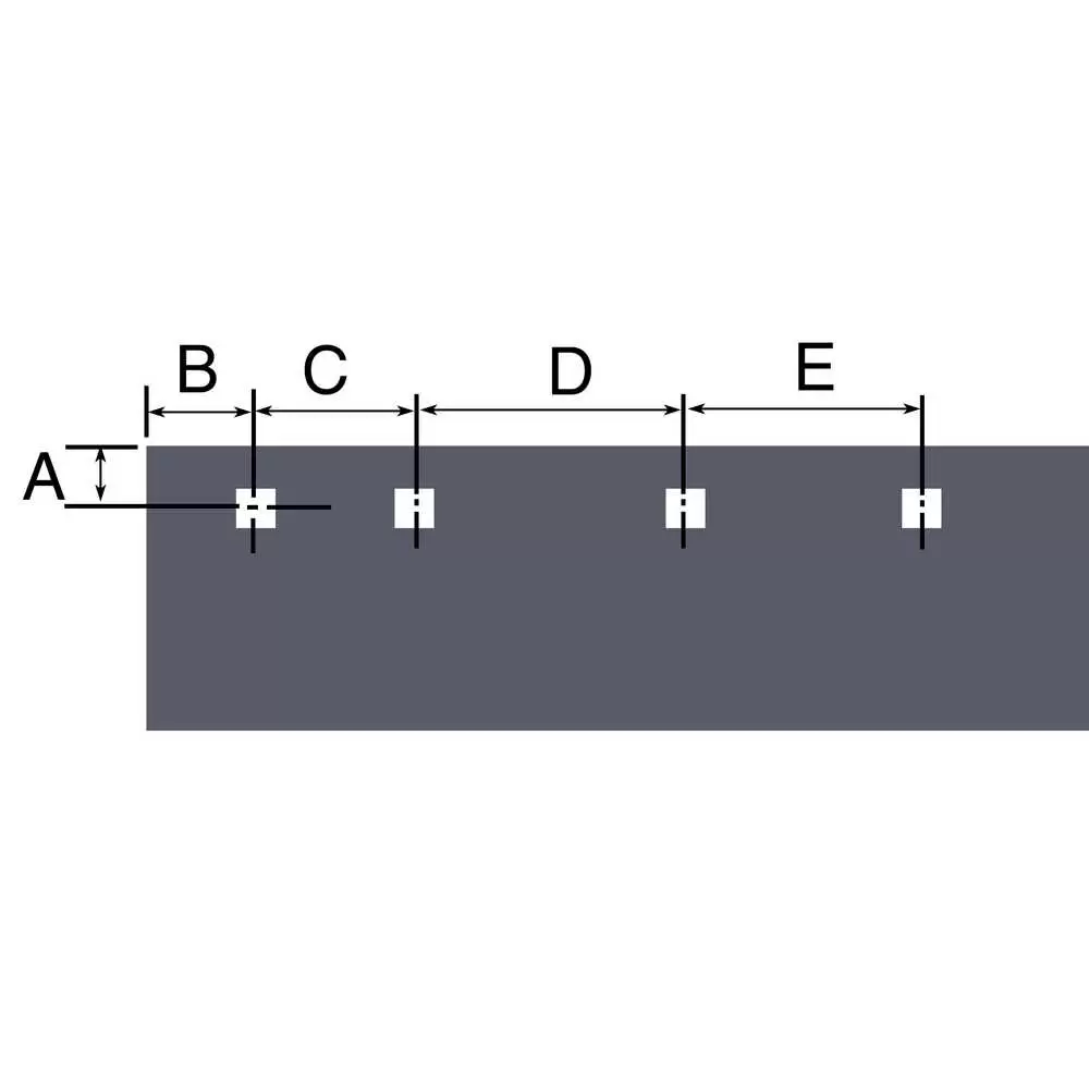 9' x 6" x 1/2" High Carbon Steel Cutting Edge Highway Punch Blade - Western Standard Plow