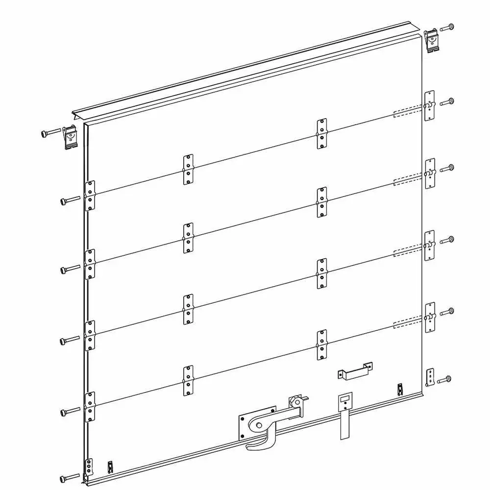 90"W x 90"H Replacement Door for Todco Style Roll-up Door with 1" Rollers