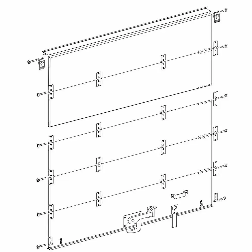 90"W x 90"H Replacement Door for Todco Style Roll-up Door with 1" Rollers