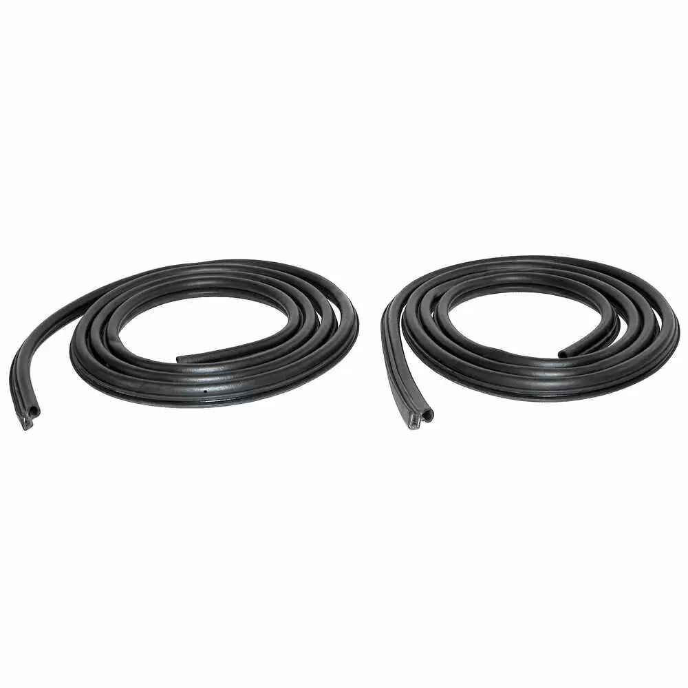 91-96 Buick Roadmaster Sedan Rear Door Seal Weatherstrip - H & J Body - 4 Door - Pair