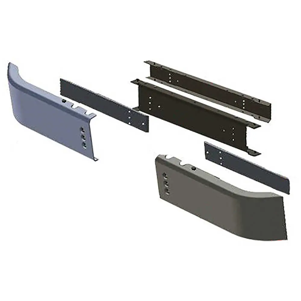 93" Spring Back Front Bumper Assembly - Fits Ford E-Series Chassis