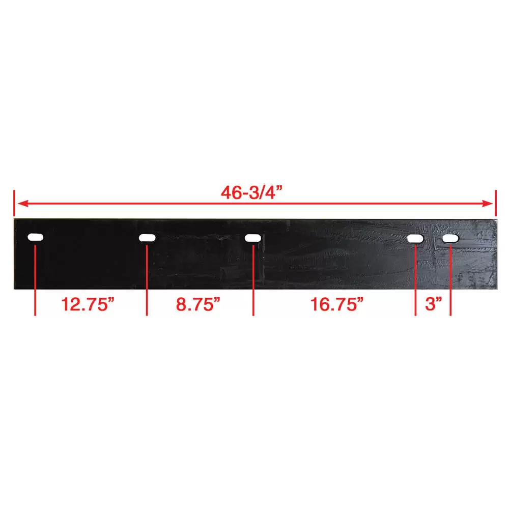 9.5' Western MVP Plus / MVP3 & Fisher XV / XV2 High Carbon Steel Cutting Edge Blade Kit with Carbide Inserts