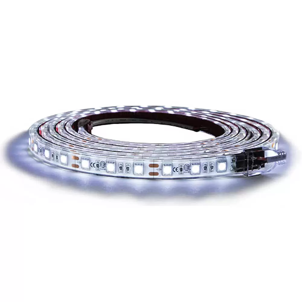 96" 144-LED Clear Cool Strip Light with 3m Adhesive Back - 2160 Lumens