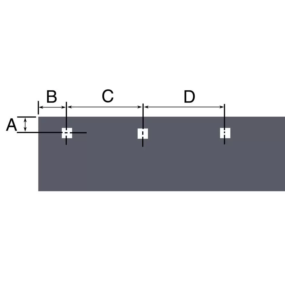 96" x 6" x 3/8" High Carbon Steel Cutting Edge Blade - Sno-Way 29 / 29T