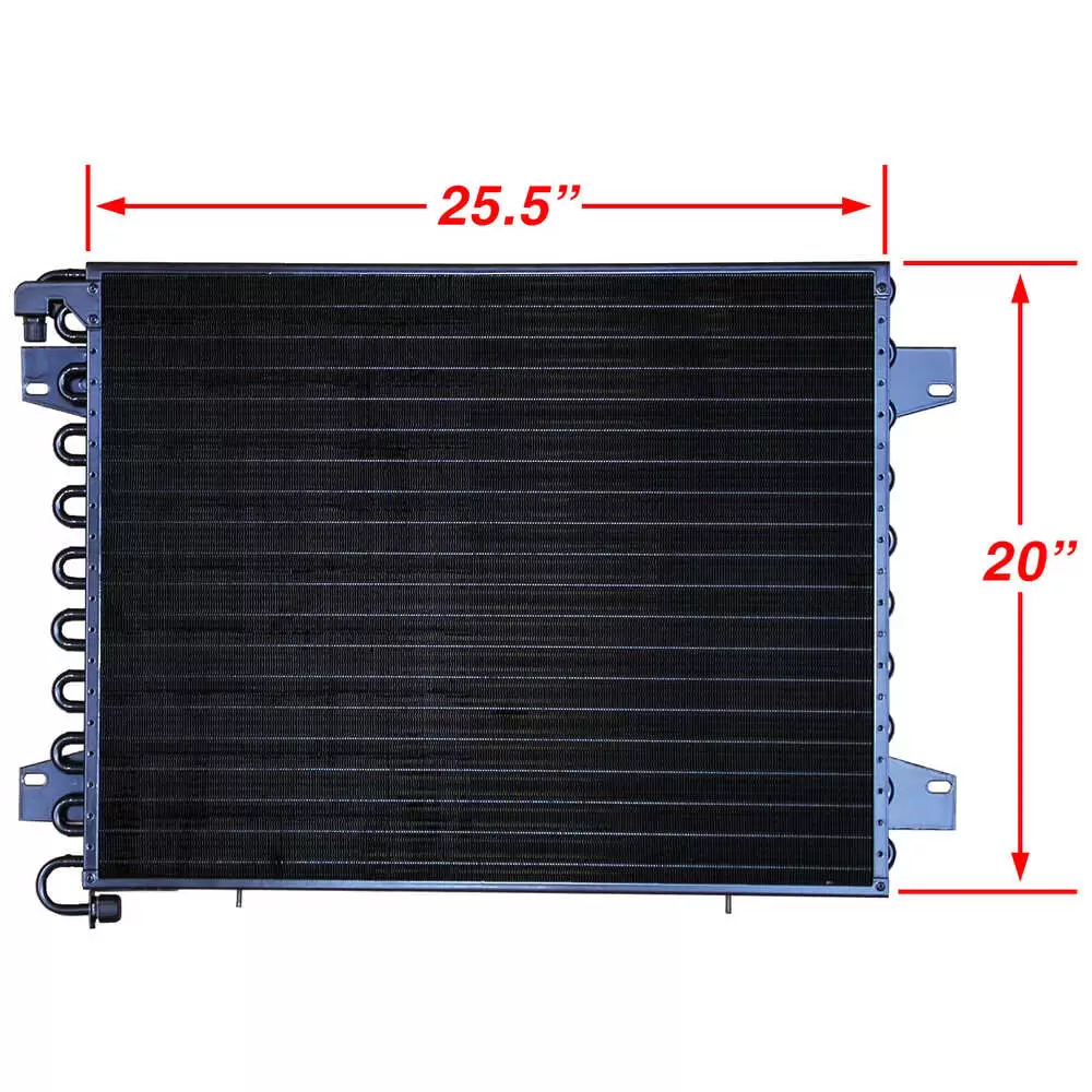 thumbnail image 2 of A/C Condenser With Bracket – For Freightliner FL106 FL112 FL50 FL60 FL70 FL80 (1994-2003), Direct Replacement 2 of 4
