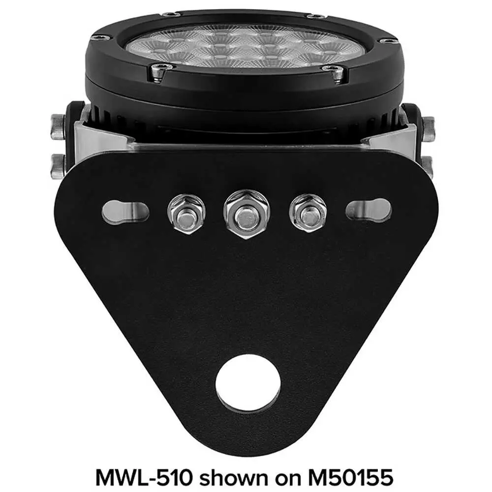 Adapter Mounting Plate Allows Several Maxxima Work Lights to be used on Industry-Standard Telescoping Poles